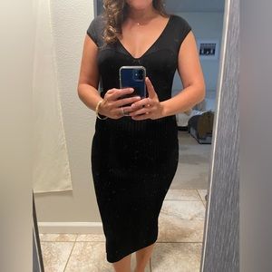 Herve Leger Paris Black Dress